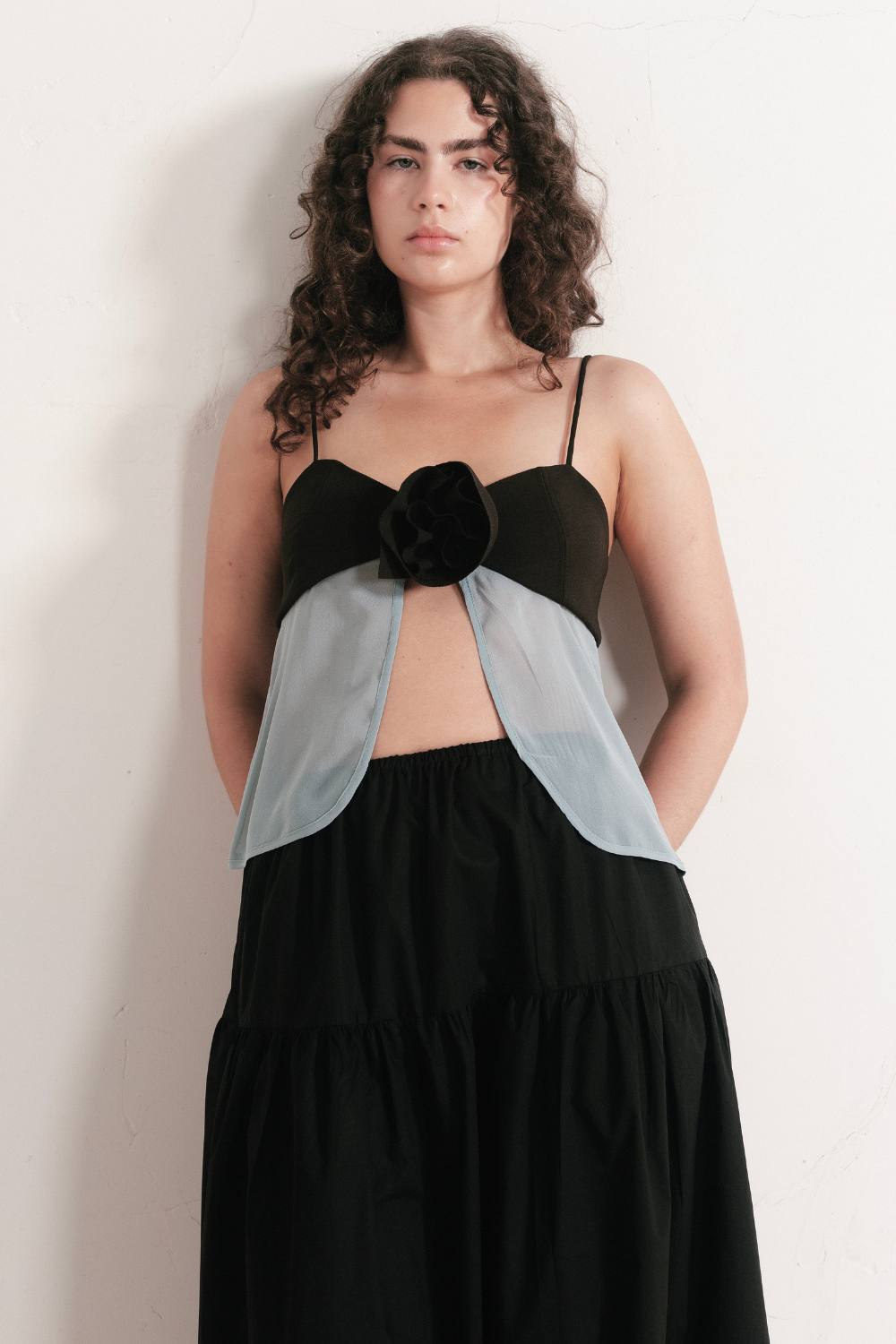 ROSETTE SINGLET | CHOCOLATE AND BLUE