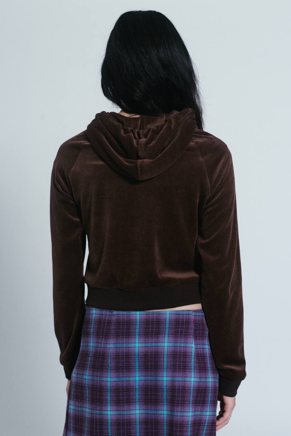 AVRIL ZIP FRONT HOOD | CHOCOLATE