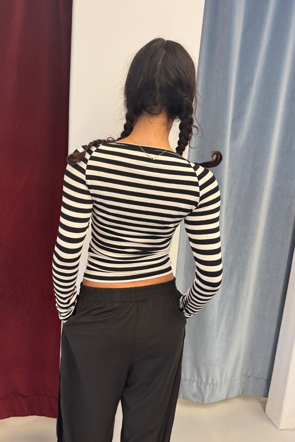 ROSETTA LONG SLEEVE | WHITE AND BLACK