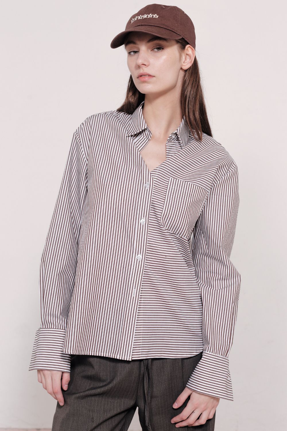 CLASSIC SHIRT | CHOCOLATE PINSTRIPE