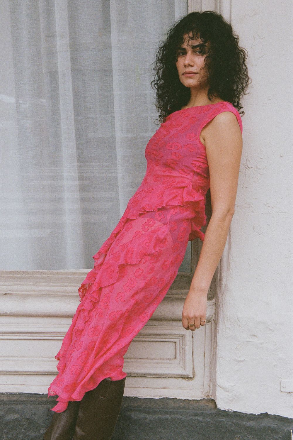 CLARE DRESS | FUSHIA