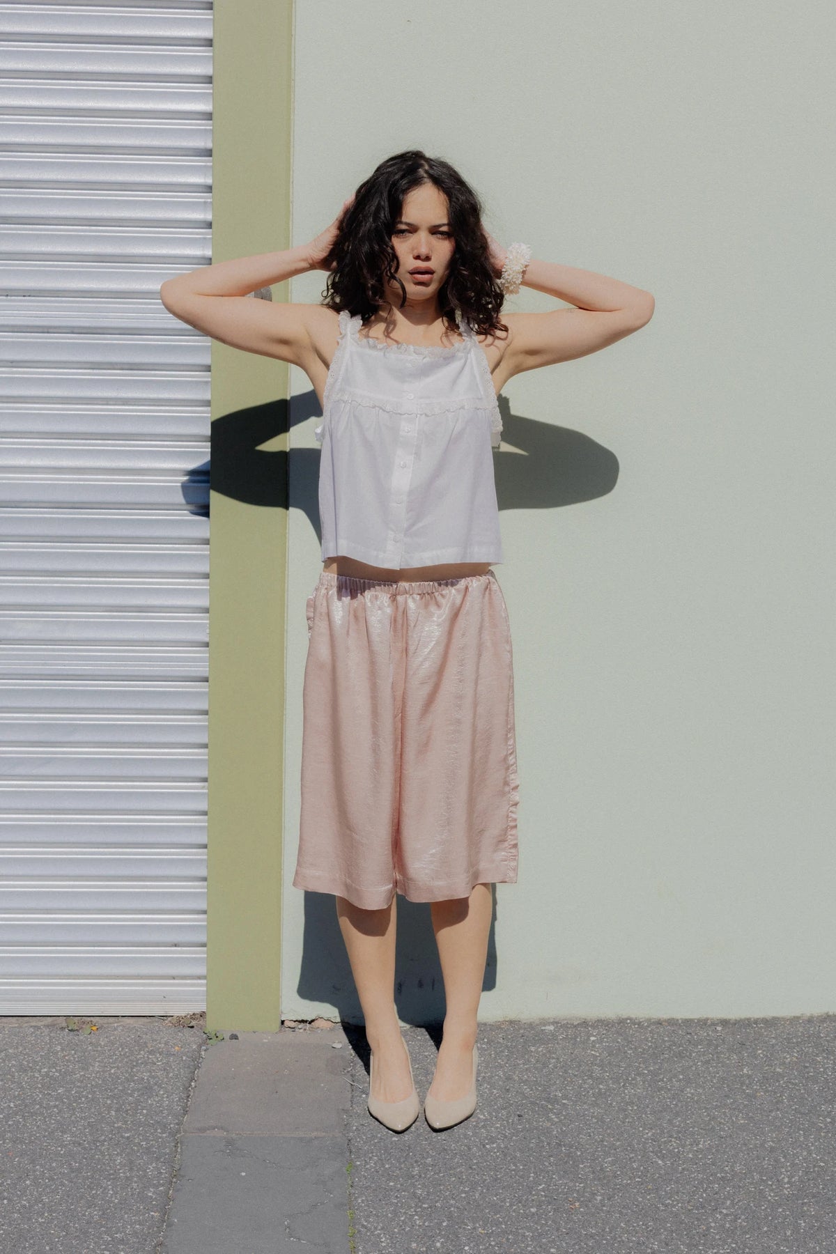 CHLOE SATIN SHORT | LILAC