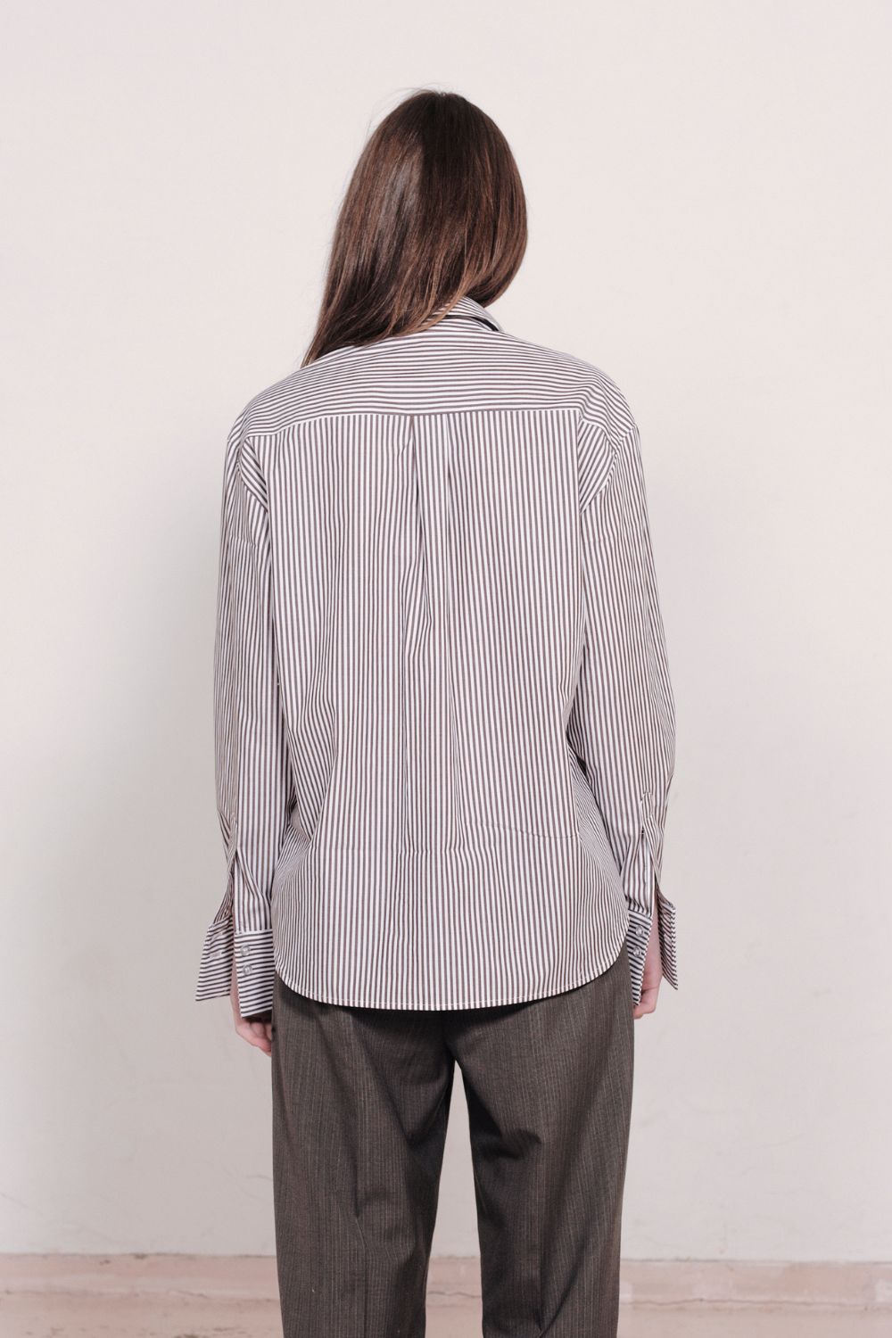 CLASSIC SHIRT | CHOCOLATE PINSTRIPE