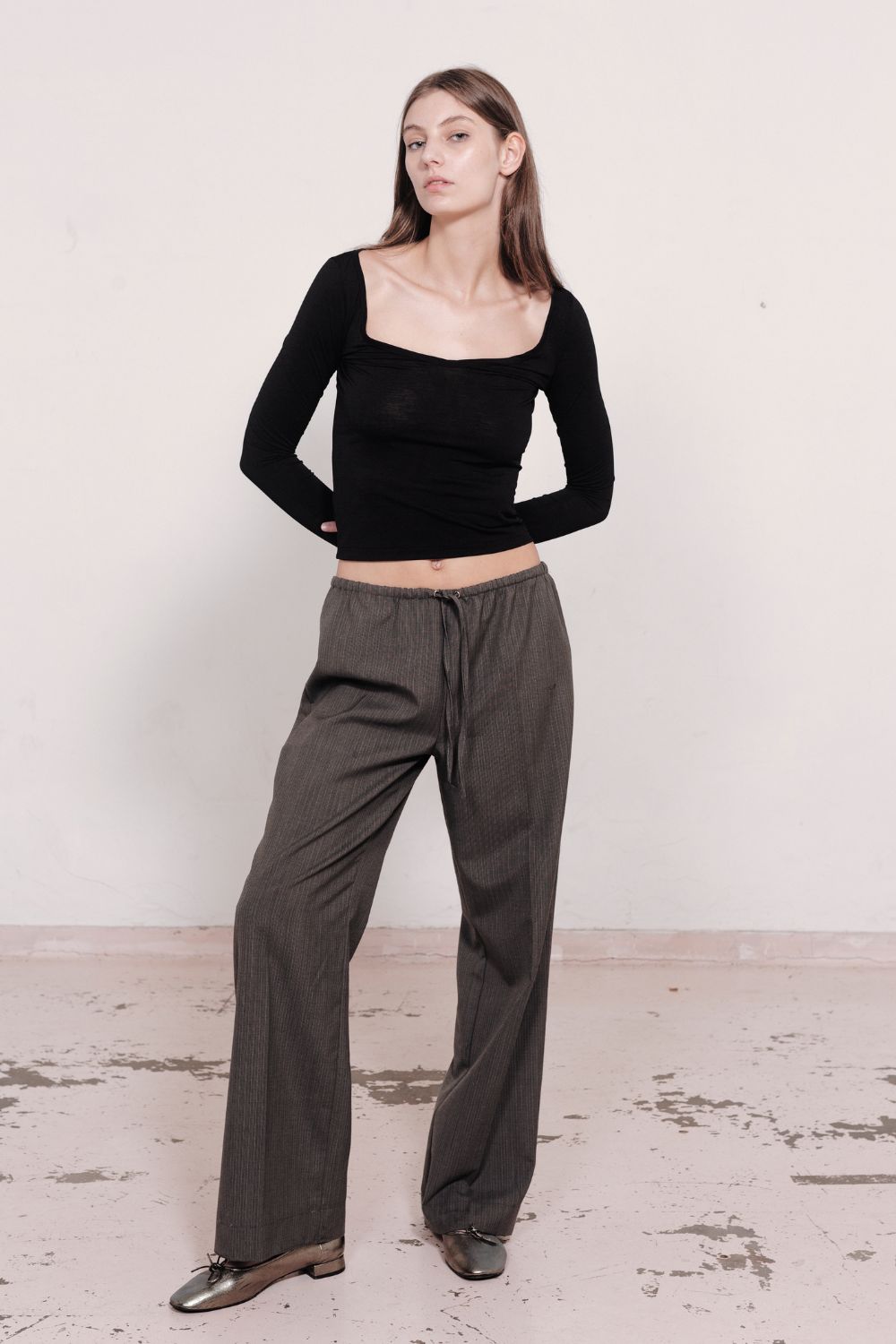 RELAXED DRAWSTRING PANT | CHARCOAL