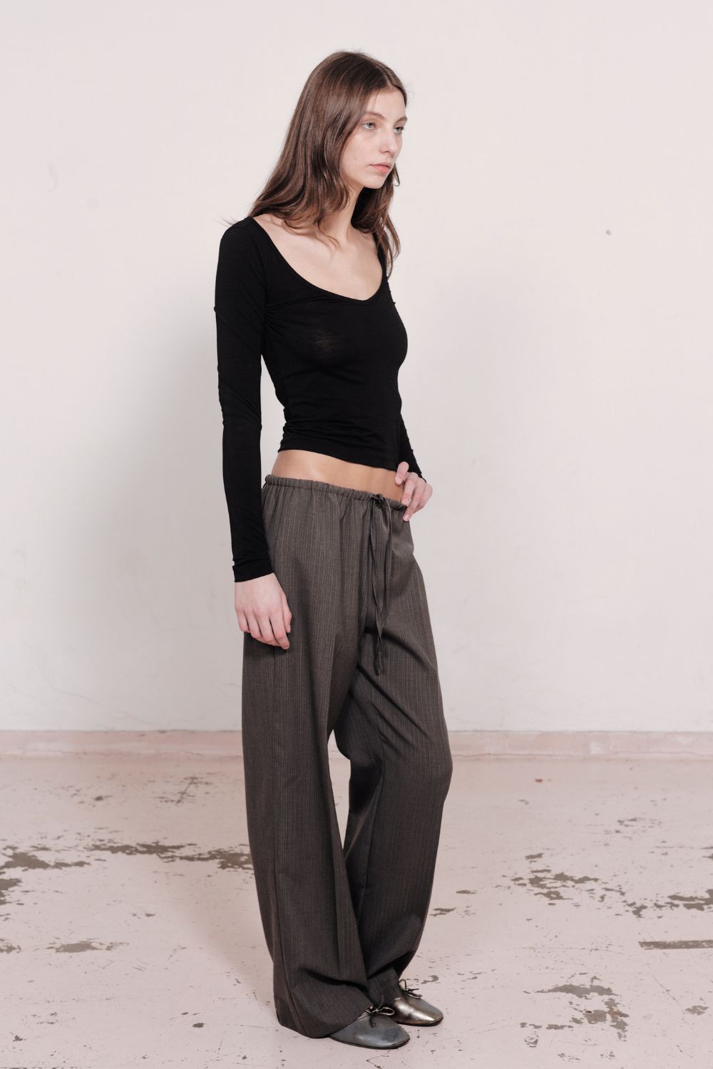 RELAXED DRAWSTRING PANT | CHARCOAL
