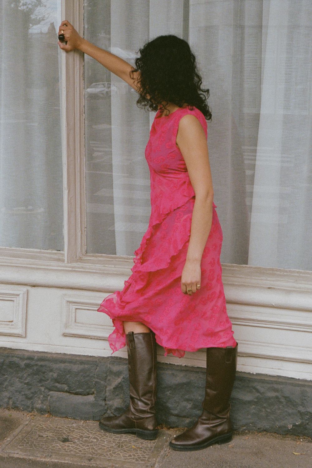 CLARE DRESS | FUSHIA