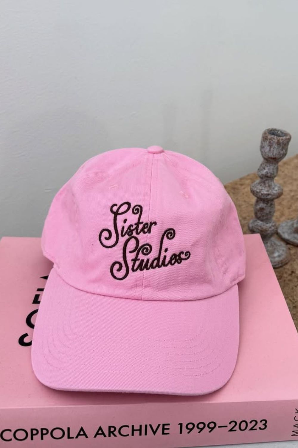 CURLY LOGO CAP | BLUSH PINK
