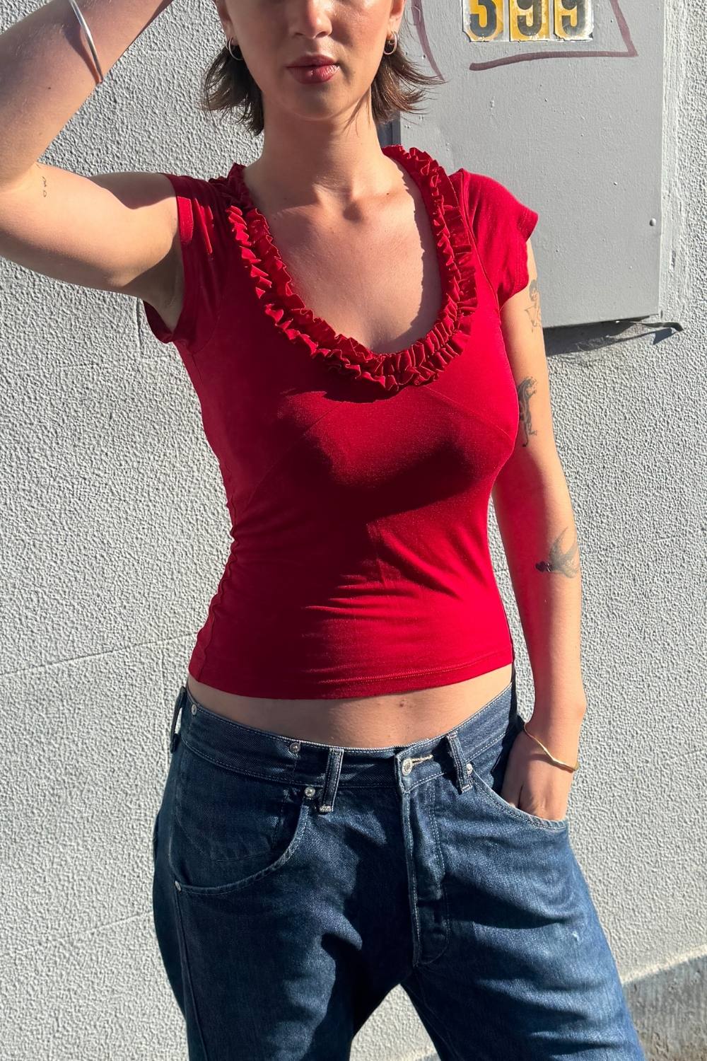 COCO CAP SLEEVE | CHERRY