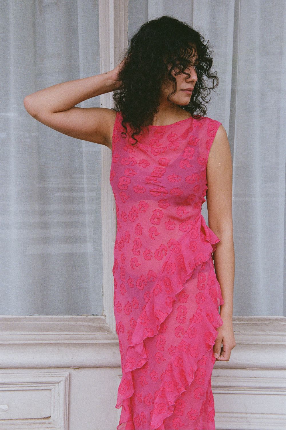 CLARE DRESS | FUSHIA