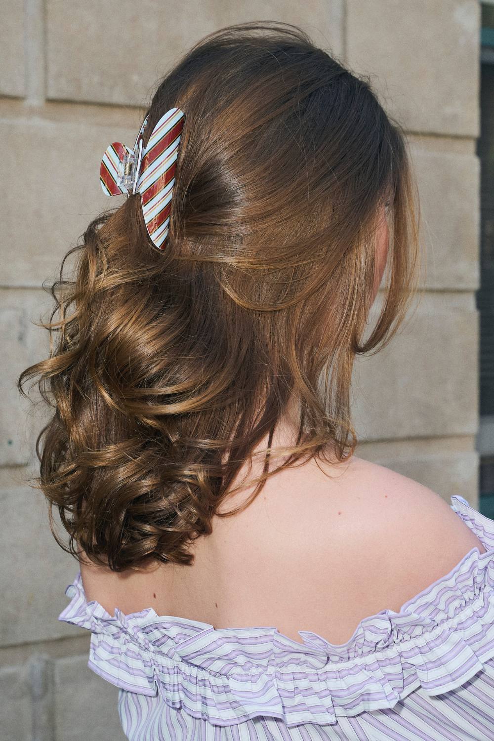 HAIR CLIP | STRIPE