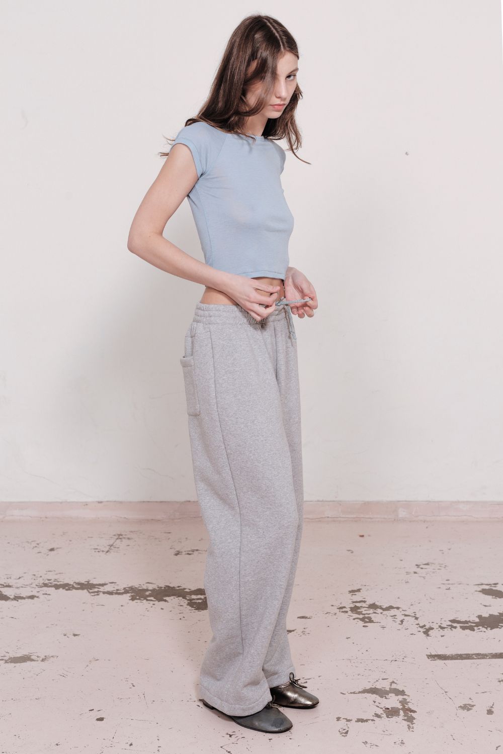 GIGI TRACK PANT | GREY MARLE