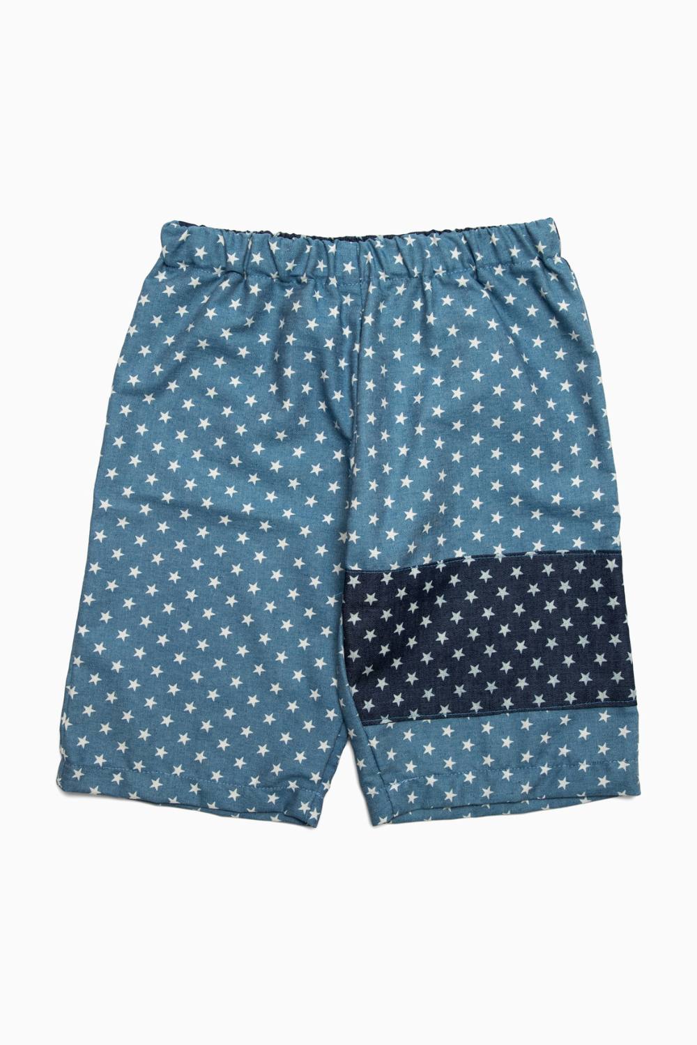 LITTLE STAR PATCH PANTS | CHAMBRAY