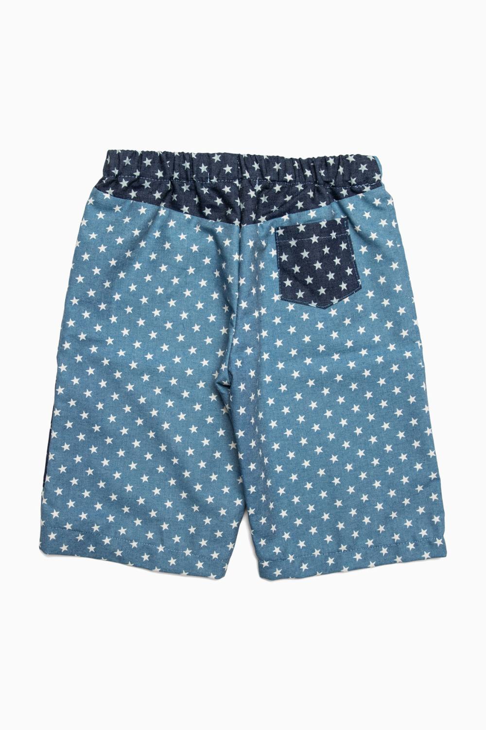 LITTLE STAR PATCH PANTS | CHAMBRAY