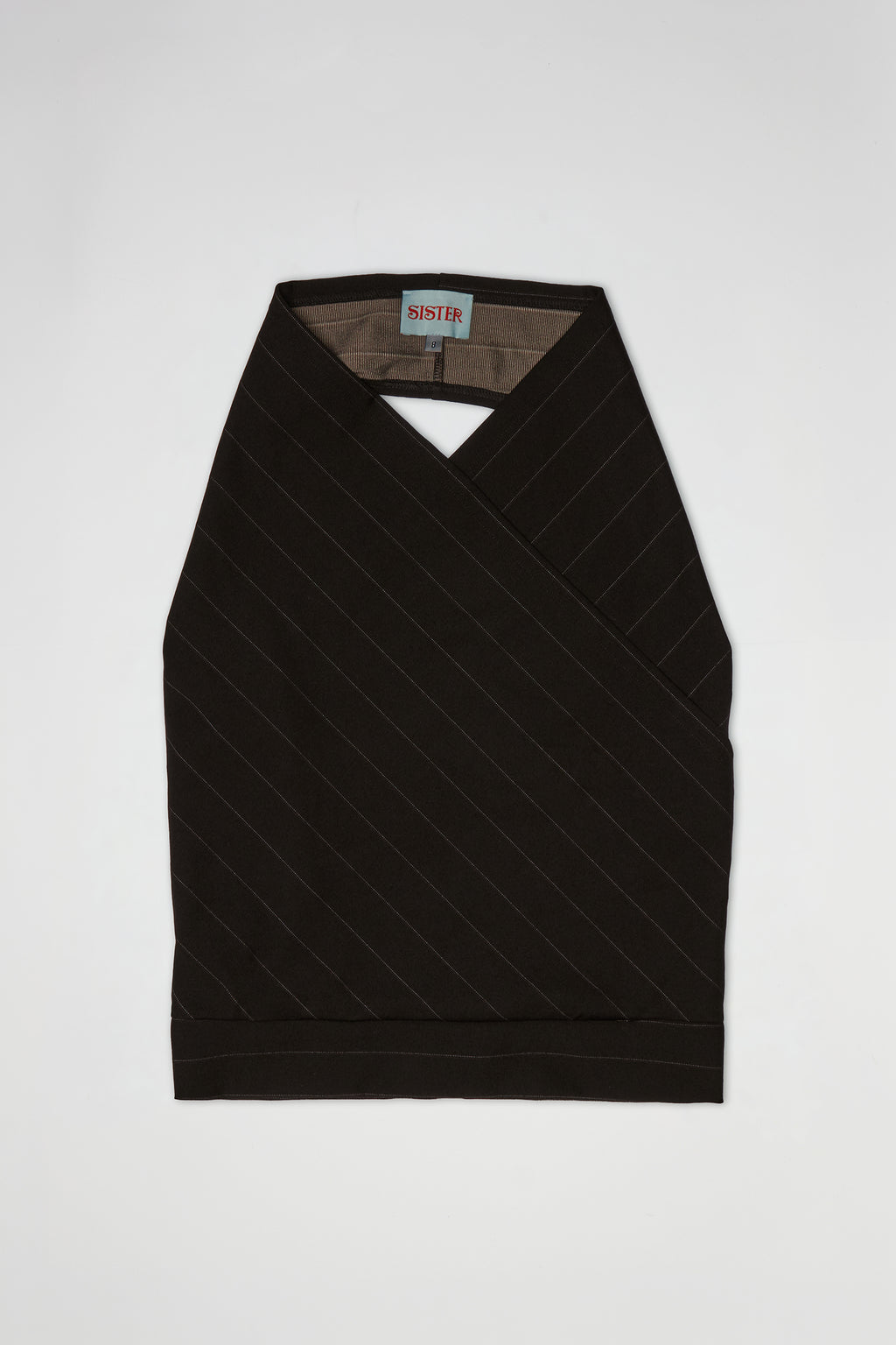 ATLAS HALTER | BLACK PINSTRIPE