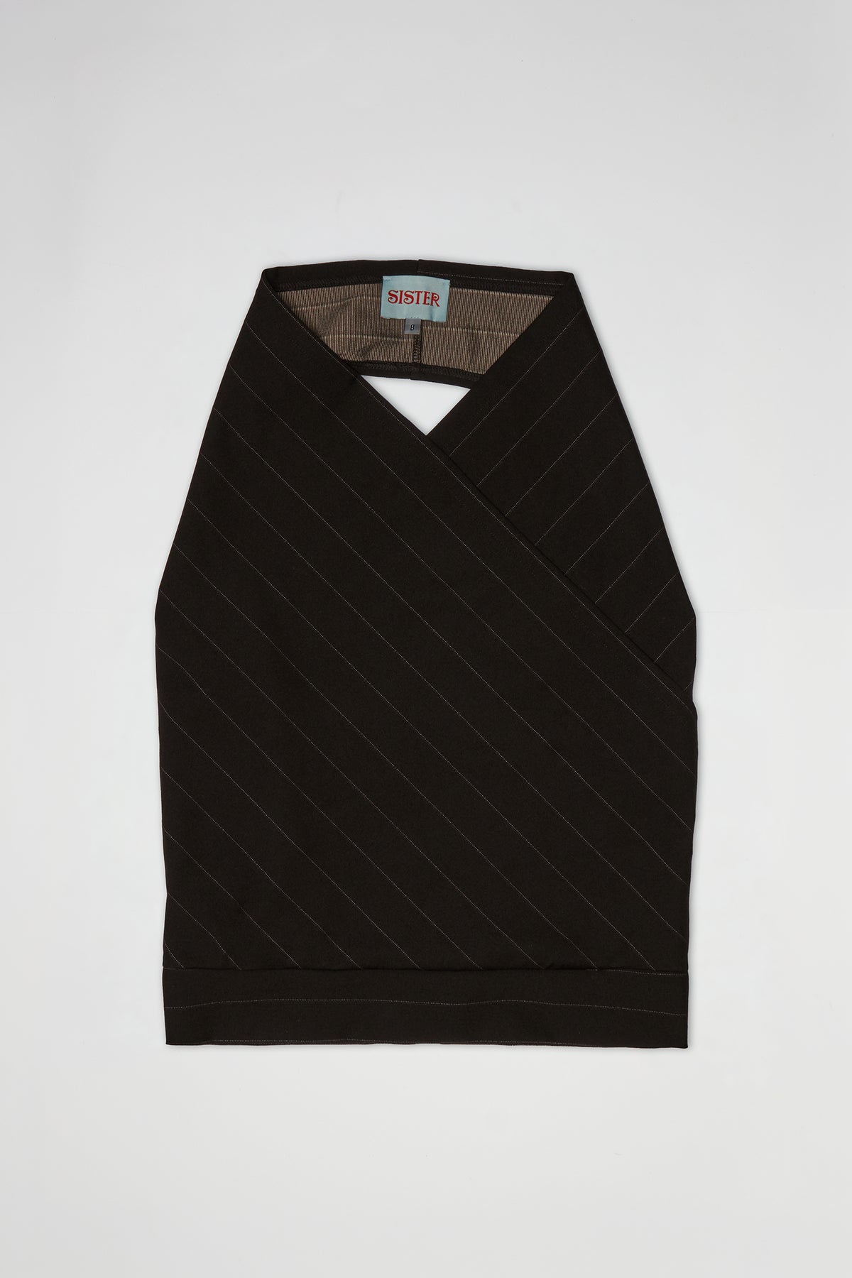 ATLAS HALTER | BLACK PINSTRIPE