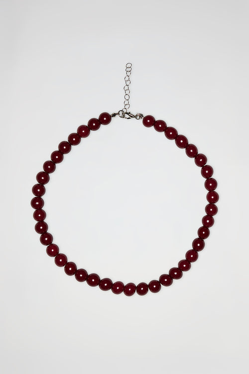 BEADED NECKLACE | RED