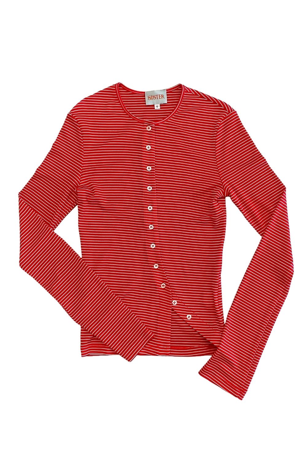 COSMO CARDI | CHERRY STRIPE