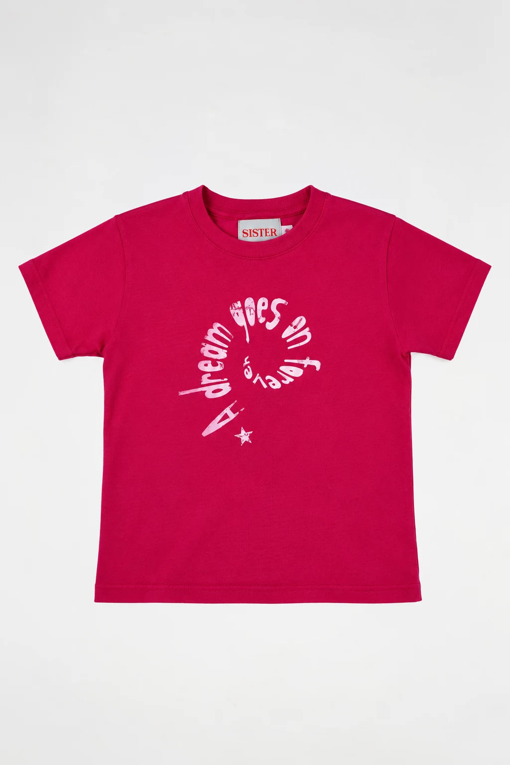 A DREAM GOES ON FOREVER BABY TEE | HOT PINK